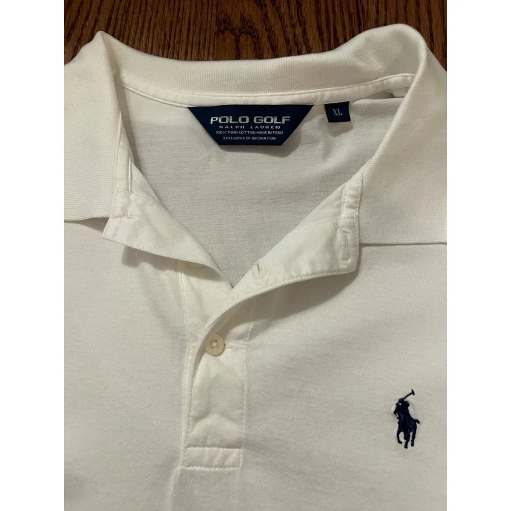 Polo Golf Ralph Lauren Shirt Short Sleeves size XL 100% Pima Cotton Made in Peru